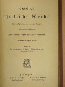 Johann Wolfgang von Goethe - Goethes sämtliche Werke 34. (gótbetűs) [antikvár]