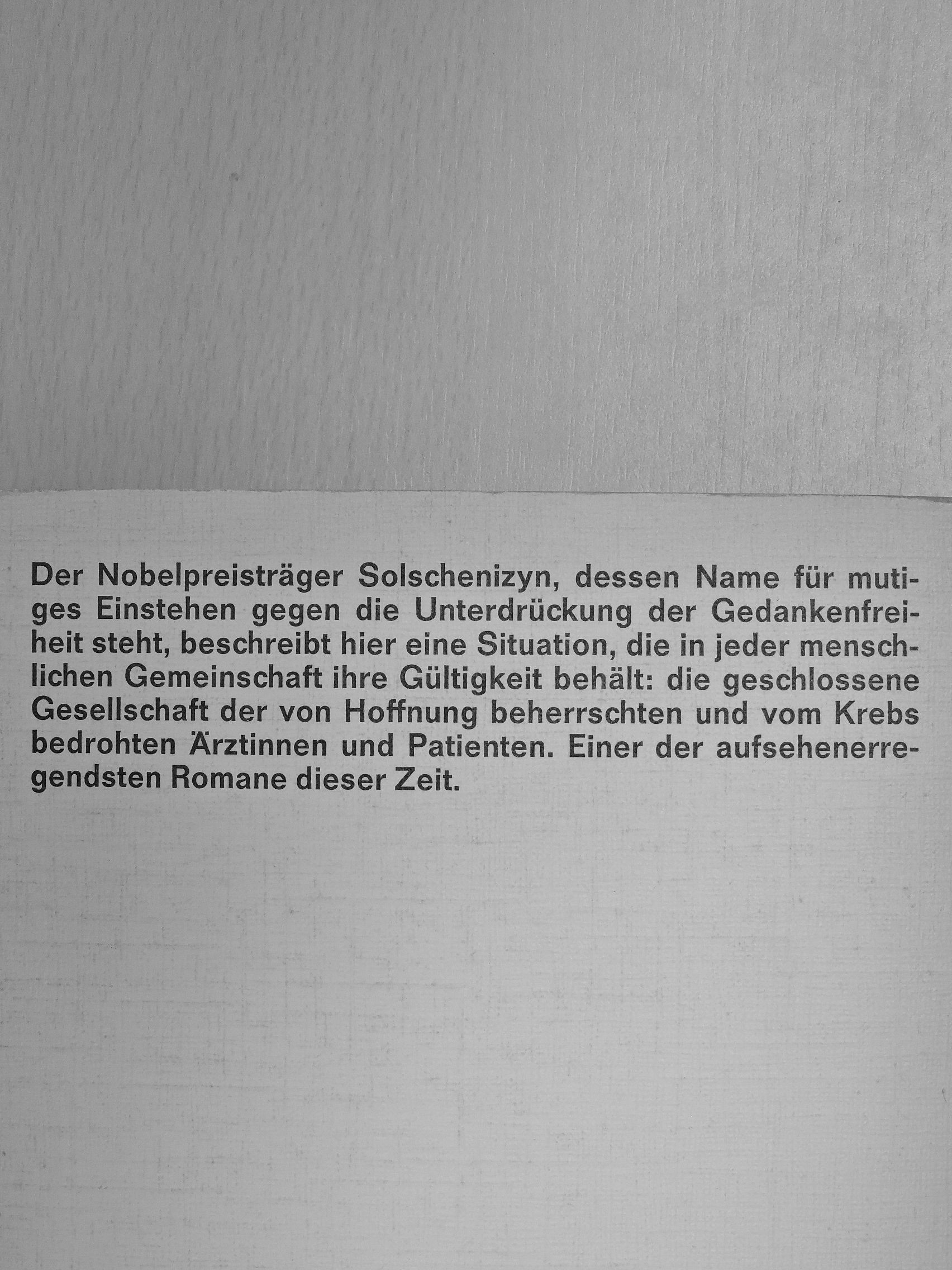 Alexander Solschenizyn - Krebsstation I-II. [antikvár]