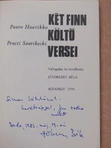 Paavo Haavikko - Két finn költő versei (dedikált példány) [antikvár]