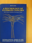 Hetty Zock - A Psychology of Ultimate Concern [antikvár]