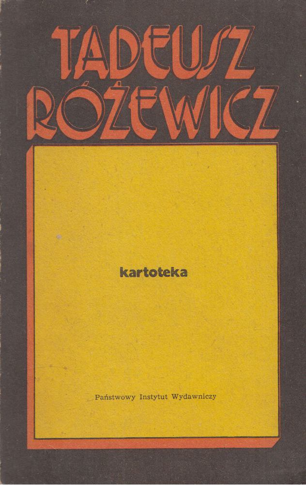 Tadeusz Ró¿ewicz - Kartoteka [antikvár]