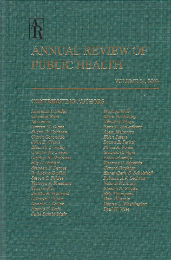 Jonathan E. Fielding - Annual Review of Public Health [antikvár]