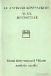 Kárpáti Miklós - Az antikvár könyvaukció XI-XX. regisztere [antikvár]