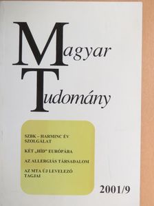 Bodri Ferenc - Magyar Tudomány 2001. szeptember [antikvár]