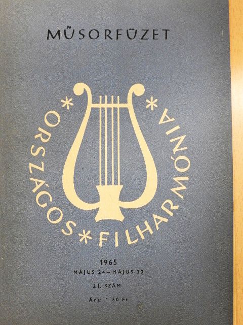 Országos Filharmónia Műsorfüzet 1965/21. [antikvár]