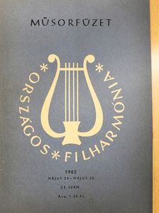 Országos Filharmónia Műsorfüzet 1965/21. [antikvár]