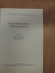 Herczeg Mihály - Helytörténeti dolgozatok [antikvár]