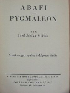 Báró Jósika Miklós - Abafi/Pygmaleon [antikvár]
