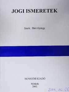 Jogi ismeretek [antikvár]