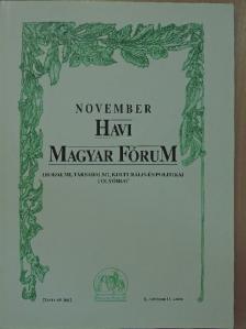 Arany János - Havi Magyar Fórum 2002. november [antikvár]