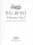 BONI,P.GAETANO - 4 SONATE OP.2 PER VIOLINO (O FLAUTO) E BASSO CONTINUO (VIGH LAJOS)