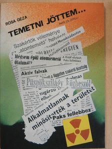 Rósa Géza - Temetni jöttem... [antikvár]