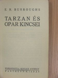 E. R. Burroughs - Tarzan és Opar kincsei [antikvár]