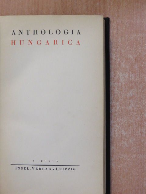 Ady Endre - Anthologia Hungarica [antikvár]