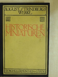 August Strindberg - Historische Miniaturen [antikvár]