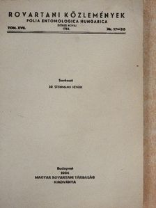 Ambrus Béla - Rovartani Közlemények 1964/17-35. [antikvár]
