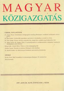 Dr. Verebélyi Imre (szerk.) - Magyar Közigazgatás 1997. Január XLVII. Évfolyam 1. Szám [antikvár]