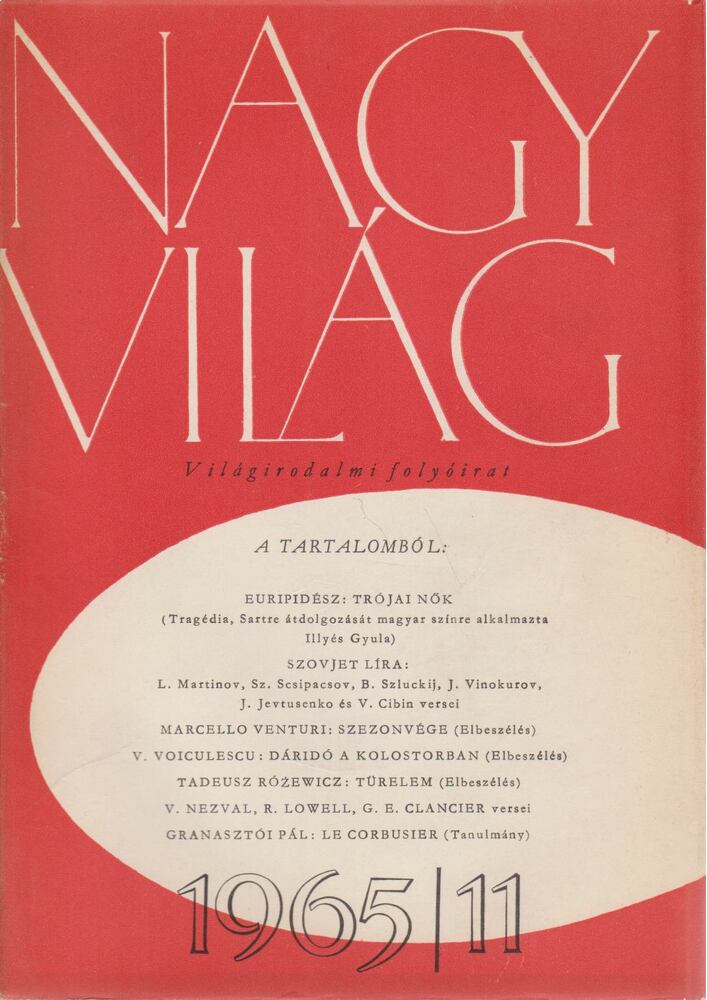 KARDOS LÁSZLÓ - Nagyvilág 1965/11. [antikvár]