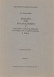 Dr. Rupp Mária - English for psychologists I. kötet [antikvár]