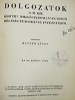 Dr. Banner János - Dolgozatok a M. Kir. Horthy Miklós-Tudományegyetem Régiségtudományi Intézetéből 1942 [antikvár]