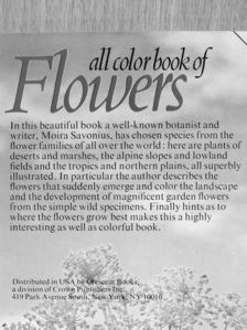Moira Savonius - All Color Book of Flowers [antikvár]