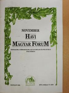 A. Szolzsenyicin - Havi Magyar Fórum 2008. november [antikvár]