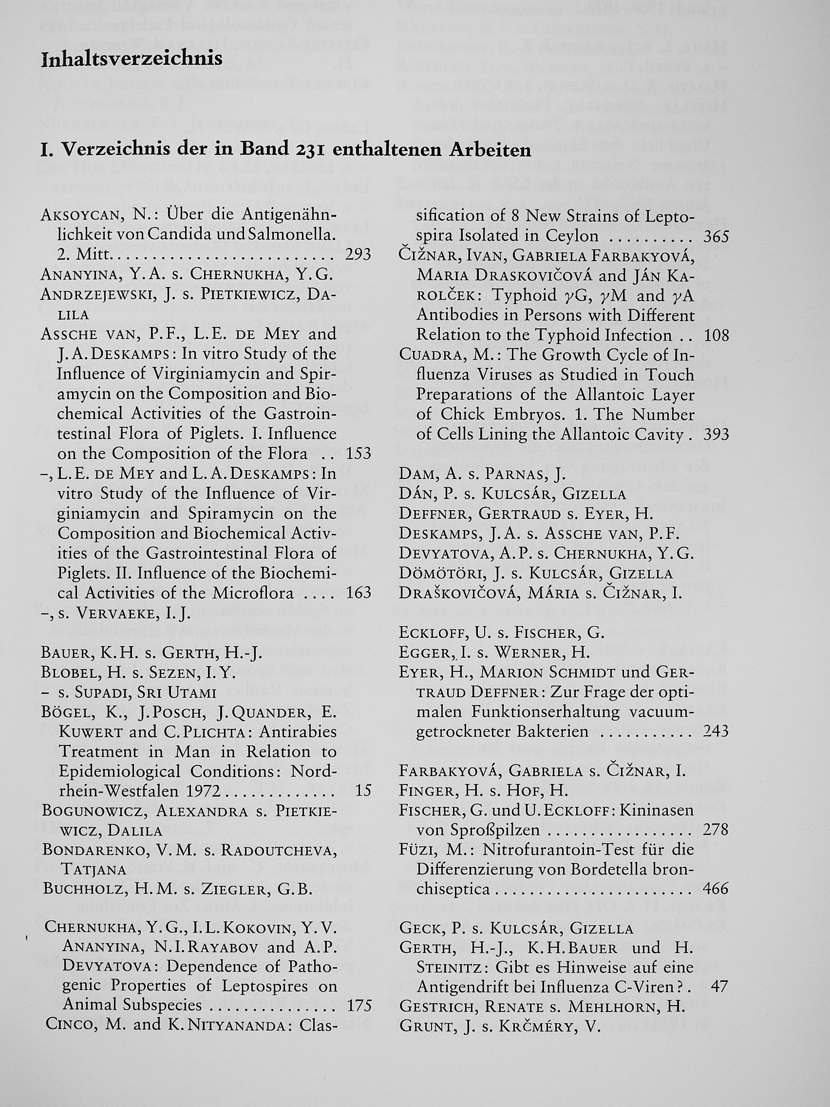 Zentralblatt für Bakteriologie, Parasitenkunde, Infektionskrankheiten und Hygiene 231 [antikvár]