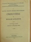 Dr. Váczy János - Irodalmi levelestár 1. [antikvár]