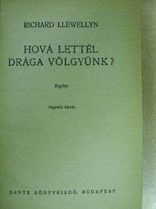 Richard Llewellyn - Hová lettél drága völgyünk? [antikvár]