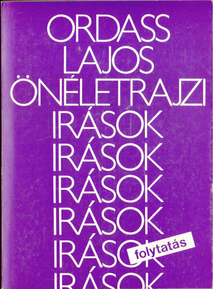Ordass Lajos - Önéletrajzi írások - folytatás [antikvár]