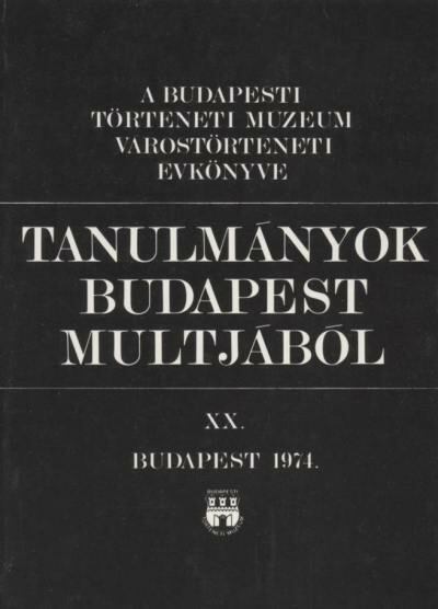 több szerző - Tanulmányok Budapest múltjából XX. [antikvár]
