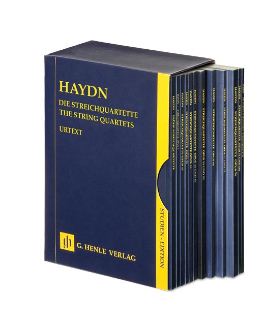 HAYDN JOSEPH - DIE STREICHQUARTETTE STUDIENPARTITUR URTEXT 12 BAENDE IN EINEM BOX