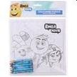 P1131-5214 - Színezhető puzzle 16db-os + 6db zsírkréta Emoji