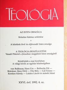 Bán Endre - Teológia 1992. november [antikvár]