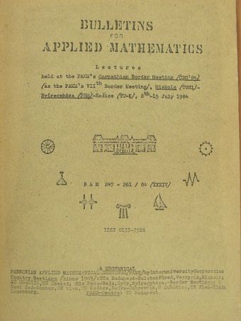 Dr. Francis Fazekas - Bulletins for Applied Mathematics 247-261/84 (XXXIV) [antikvár]