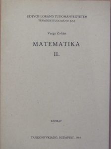 Varga Zoltán - Matematika II. [antikvár]