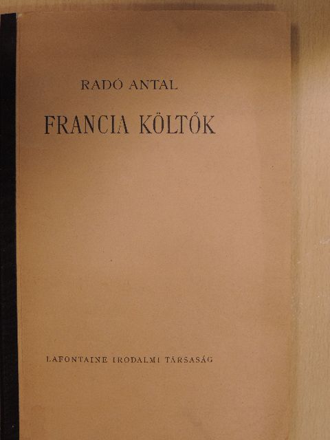 A. V. Arnault - Francia költők [antikvár]