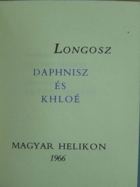 Longosz - Daphnisz és Khloé (minikönyv) [antikvár]
