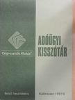 Adóügyi kisszótár [antikvár]