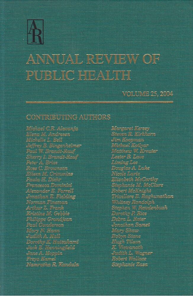Jonathan E. Fielding - Annual Review of Public Health Volume 25, 2004 [antikvár]