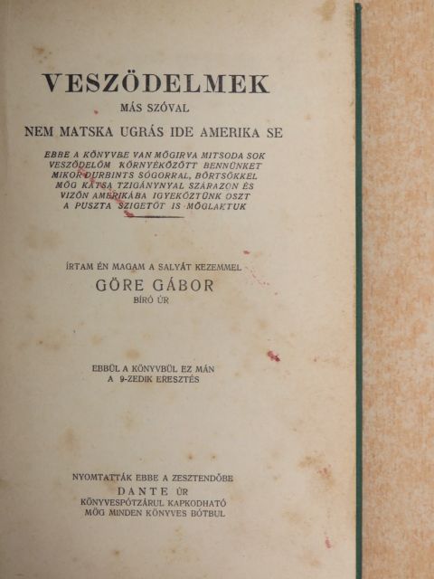 Gárdonyi Géza - Veszödelmek/Durbints sógor [antikvár]