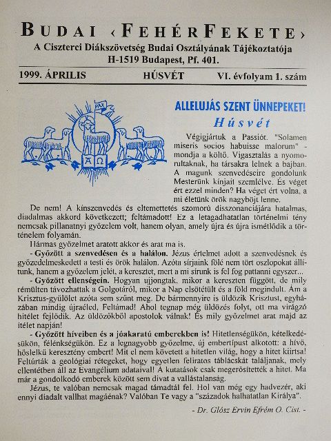 Arató László - Budai FehérFekete 1999. április [antikvár]
