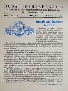 Arató László - Budai FehérFekete 1999. április [antikvár]
