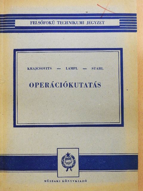 Krajcsovits Márton - Operációkutatás [antikvár]