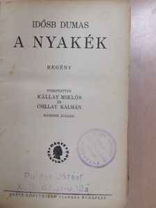 Alexandre Dumas - A nyakék [antikvár]
