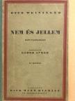 Otto Weininger - Nem és jellem [antikvár]