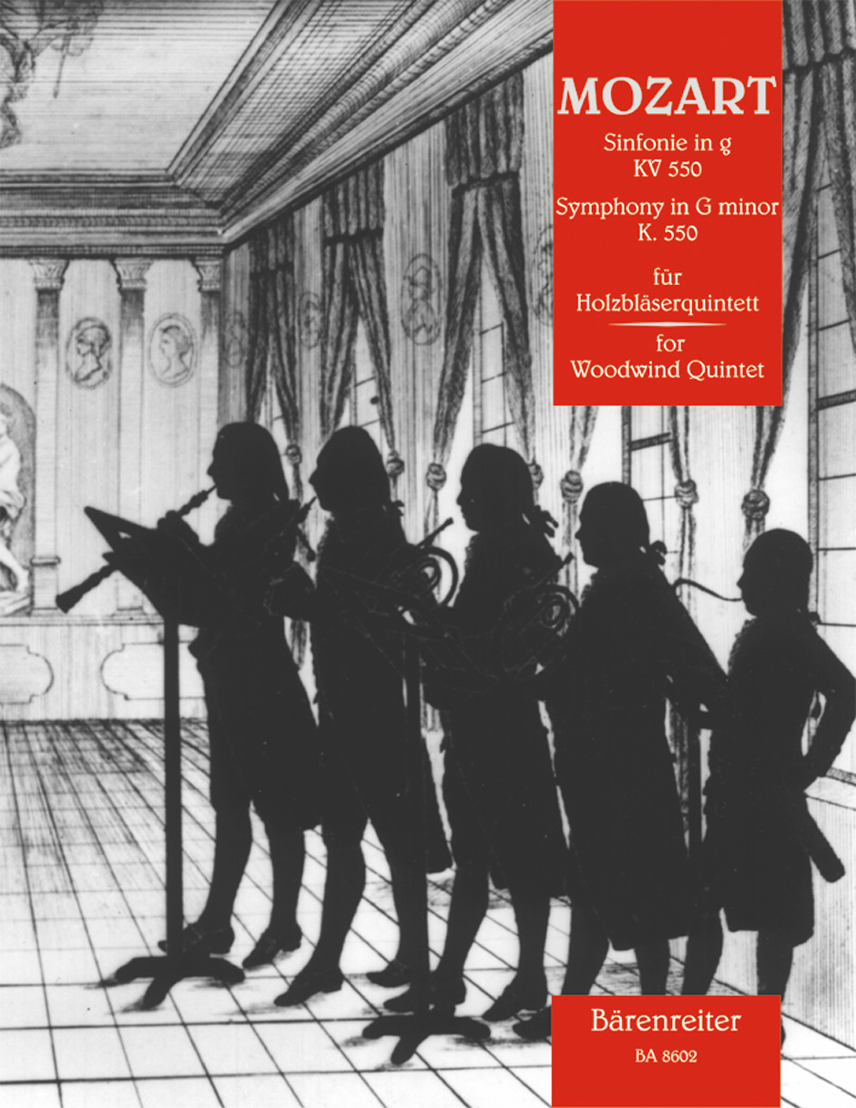 MOZART, W,A, - SINFONIE IN g KV 550 FÜR HOLZBLAESERQUINTETT (JOACHIM LINCKELMANN)