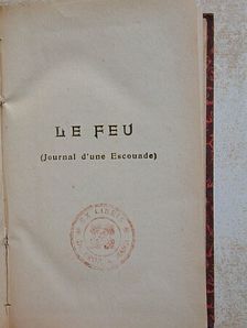 Henri Barbusse - Le feu [antikvár]
