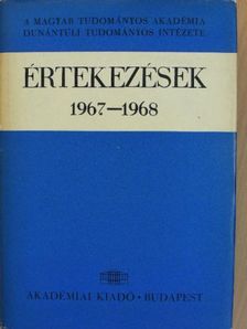 Andrásfalvy Bertalan - Értekezések 1967-1968 [antikvár]