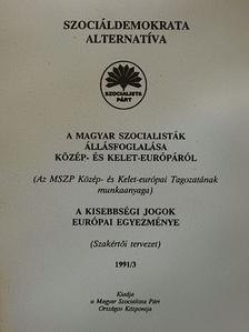 Szalayné dr. Sándor Erzsébet - A magyar szocialisták állásfoglalása Közép- és Kelet-Európáról/A kisebbségi jogok európai egyezménye [antikvár]